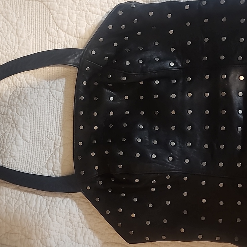 Harley Davidson Leather Top in black, size 32.  "A womans size 4"